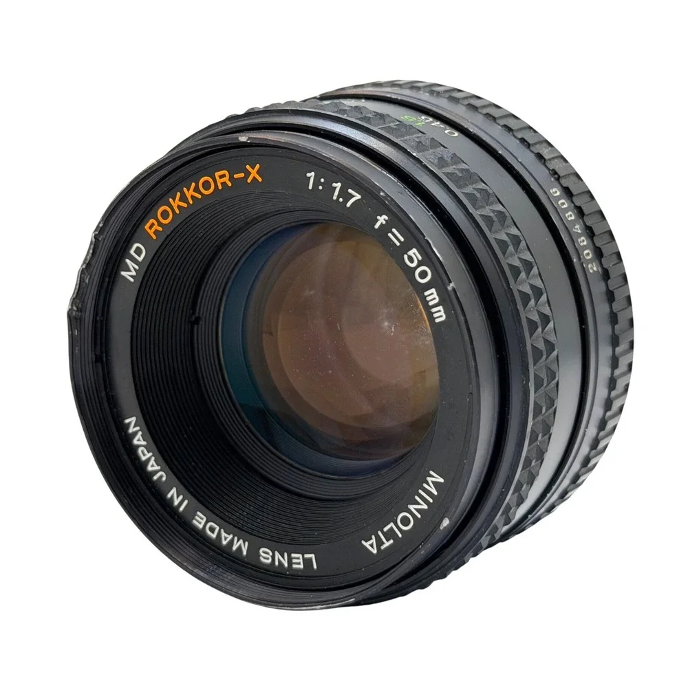 Minolta MD Rokkor-X 50mm f1.7 Prime Lens Vintage Manual Focus Japan 2084806